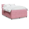 Image de Sommier à lattes de lit avec matelas Rose 160x200 cm Velours 3290081