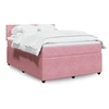 Image de Sommier à lattes de lit avec matelas Rose 160x200 cm Velours 3290087