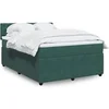 Image de Sommier à lattes de lit et matelas Vert foncé 160x200cm Velours 3290091