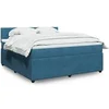Image de Boxspring met matras fluweel blauw 180x200 cm3290110