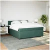 Image de Boxspring met matras fluweel donkergroen 180x200 cm3290115