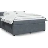 Image de Boxspring met matras fluweel donkergrijs 180x200 cm3290119
