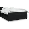 Image de Boxspring met matras fluweel zwart 200x200 cm3290126