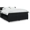 Image de Boxspring met matras fluweel zwart 200x200 cm3290132