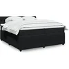 Image de Boxspring met matras fluweel zwart 200x200 cm3290138