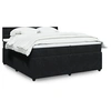 Image de Boxspring met matras fluweel zwart 200x200 cm3290144