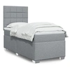 Image de Sommier à lattes de lit avec matelas gris clair 80x200 cm tissu 3290315