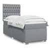 Image de Boxspring met matras stof lichtgrijs 80x200 cm3290322