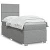 Image de Boxspring met matras stof lichtgrijs 90x190 cm3290336