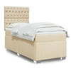 Image de Boxspring met matras stof cràmekleurig 90x200 cm3290383