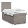 Image de Sommier à lattes de lit avec matelas Taupe 100x200 cm Tissu 3290396