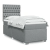 Image de Boxspring met matras stof lichtgrijs 100x200 cm3290406