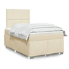 Image de Boxspring met matras stof cràmekleurig 120x190 cm3290425