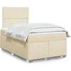 Image de Boxspring met matras stof cràmekleurig 120x200 cm3290453