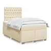 Image de Boxspring met matras stof cràmekleurig 120x200 cm3290467