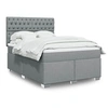 Image de Boxspring met matras stof lichtgrijs 140x190 cm3290490