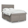 Image de Boxspring met matras stof taupe 140x190 cm3290494