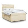 Image de Boxspring met matras stof cràmekleurig 140x190 cm3290495