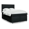 Image de Boxspring met matras stof zwart 140x190 cm3290499
