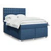 Image de Boxspring met matras stof blauw 140x190 cm3290503