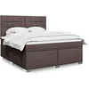 Image de Boxspring met matras stof donkerbruin 180x200 cm3290570