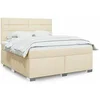 Image de Boxspring met matras stof cràmekleurig 180x200 cm3290572