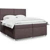 Image de Sommier à lattes de lit avec matelas Marron foncé 200x200 cm, lit, lit à plate-forme, lit à panneaux 3290591