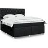 Image de Boxspring met matras stof zwart 200x200 cm3290604