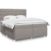 Image de Boxspring met matras stof taupe 200x200 cm3290606