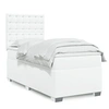 Image de Boxspring met matras kunstleer wit 80x200 cm3290697