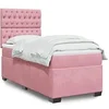 Image de Boxspring met matras fluweel roze 80x200 cm3290773