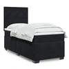 Image de Sommier à lattes de lit avec matelas Noir 90x200 cm Velours 3290806