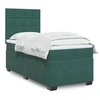 Image de Sommier à lattes de lit avec matelas Vert foncé 90x200 cm 3290813