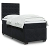Image de Sommier à lattes de lit avec matelas Noir 90x200 cm Velours 3290824