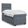 Image de Boxspring met matras fluweel donkergrijs 100x200 cm3290847