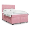 Image de Boxspring met matras fluweel roze 140x190 cm3290905