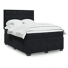 Image de Sommier à lattes de lit avec matelas Noir 140x190 cm Velours 3290908