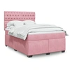 Image de Boxspring met matras fluweel roze 140x190 cm3290917