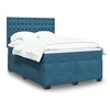 Image de Boxspring met matras fluweel blauw 140x190 cm3290922