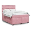 Image de Boxspring met matras fluweel roze 140x190 cm3290923
