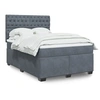 Image de Boxspring met matras fluweel donkergrijs 140x200 cm3290937