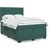 Image de Boxspring met matras fluweel donkergroen 160x200 cm3290957