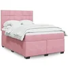 Image de Boxspring met matras fluweel roze 160x200 cm3290959