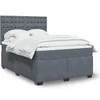 Image de Sommier à lattes de lit et matelas Gris foncé 160x200cm Velours 3290967