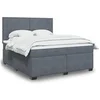 Image de Boxspring met matras fluweel donkergrijs 180x200 cm3290973