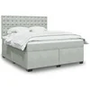 Image de Sommier à lattes de lit et matelas Gris clair 180x200cm Velours 3290990
