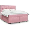 Image de Sommier à lattes de lit avec matelas Rose 180x200 cm Velours 3290995