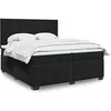 Image de Boxspring met matras fluweel zwart 200x200 cm3290998