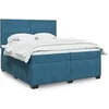 Image de Boxspring met matras fluweel blauw 200x200 cm3291000