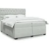 Image de Sommier à lattes de lit et matelas Gris clair 200x200cm Velours 3291008